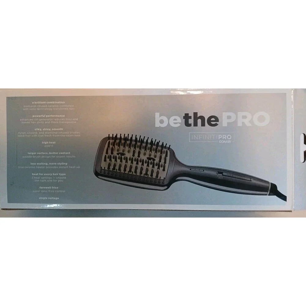 Conair Infiniti Pro Diamond Infused Ceramic Hot Brush Smooth and Shine - NIB
